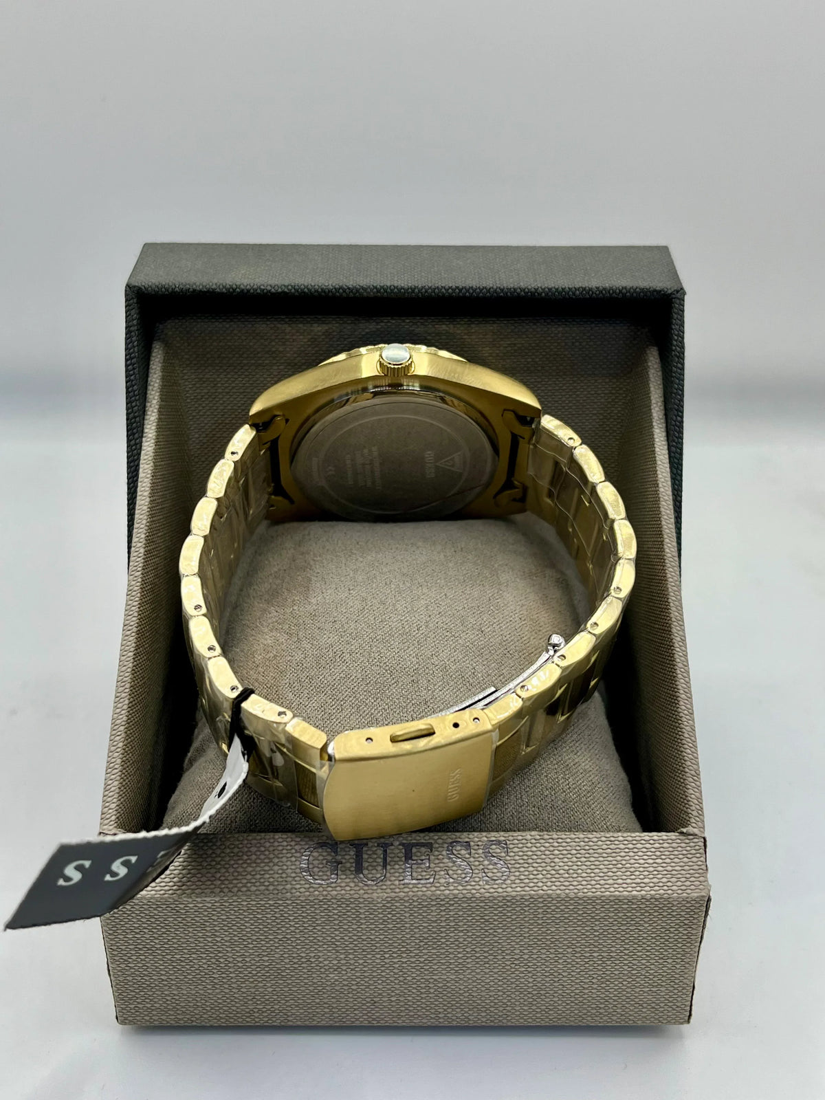 Guess Gold Black Dial Watch
