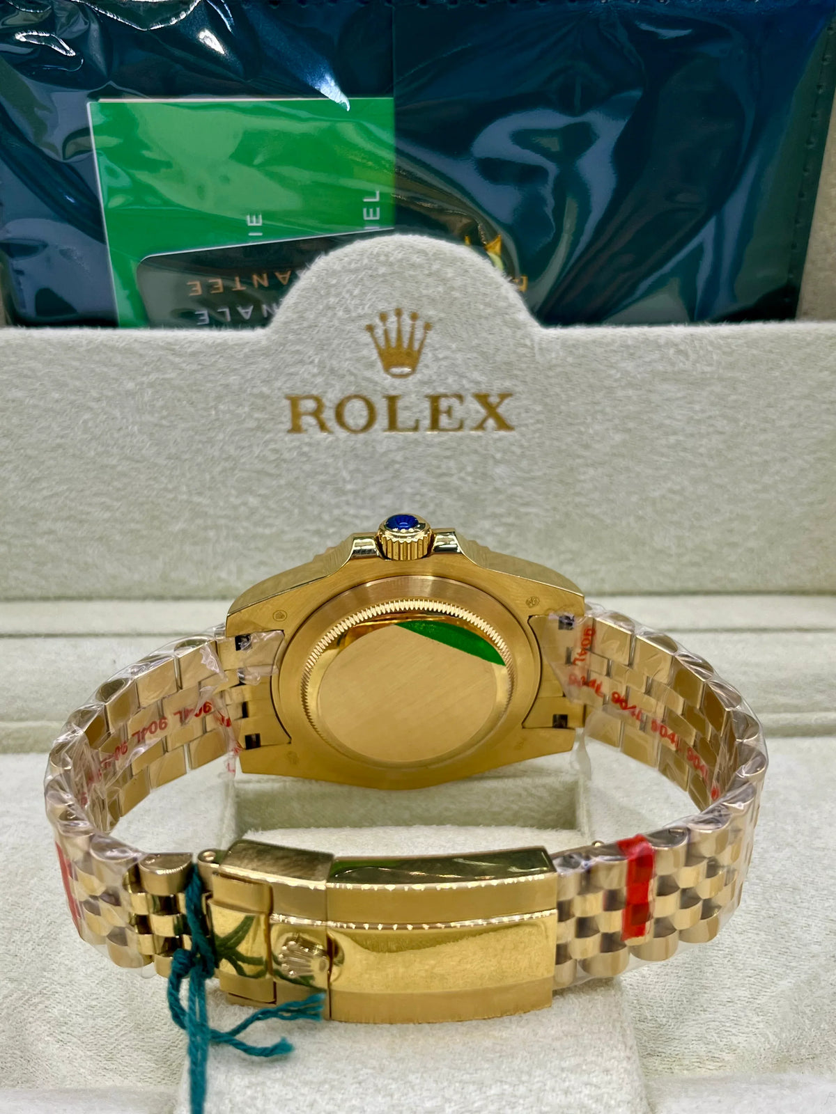 Rolex GMT Master II Gold Purple Dial Watch