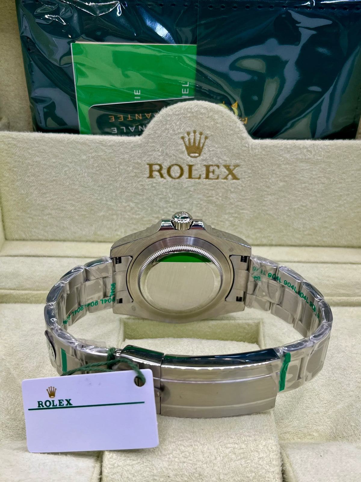 Rolex GMT Master II Yellow Dial Stainless Steel Watch