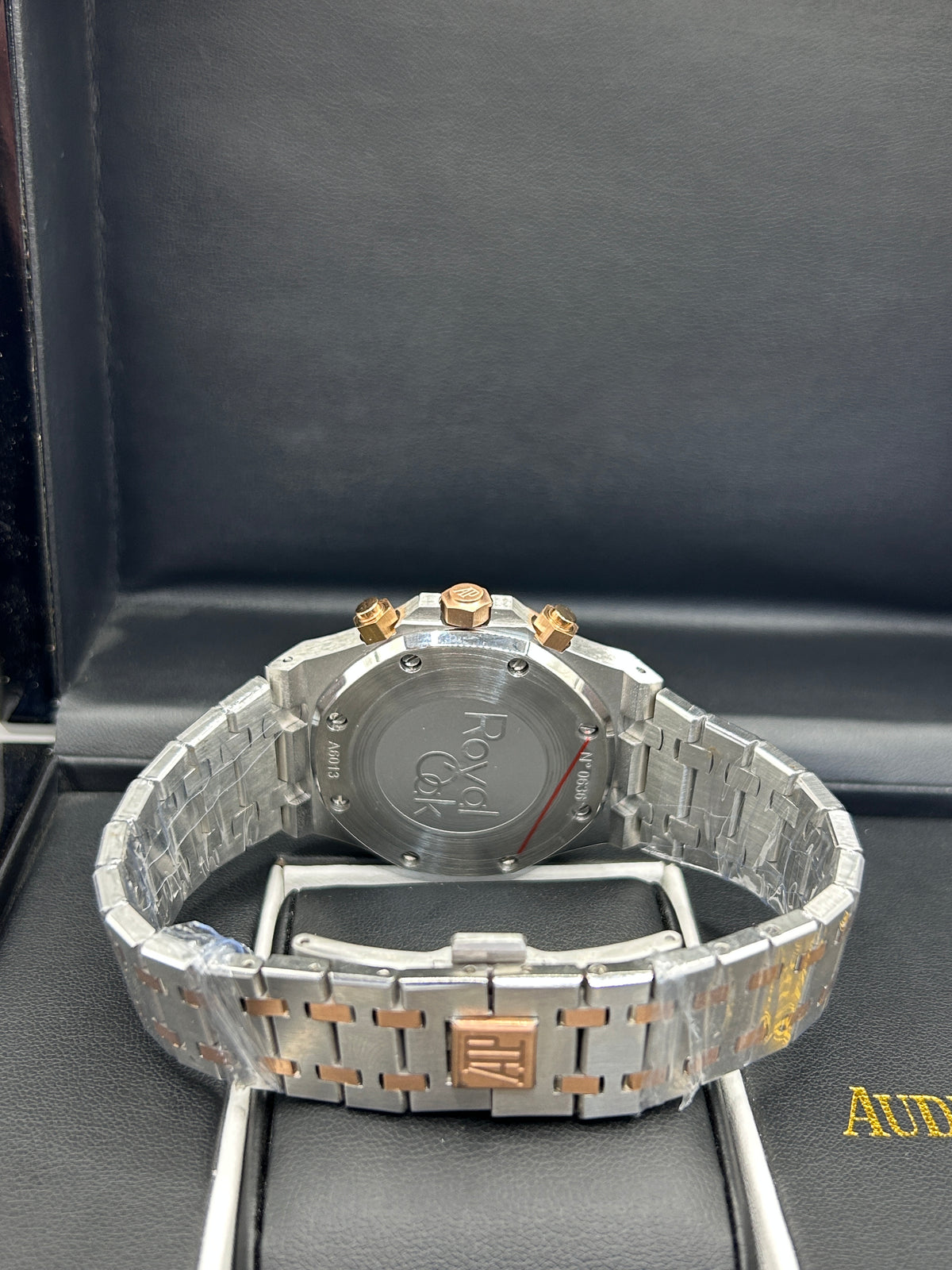 Audemars Piguet Royal Oak Blue Dial Rose Gold Chronograph Watch
