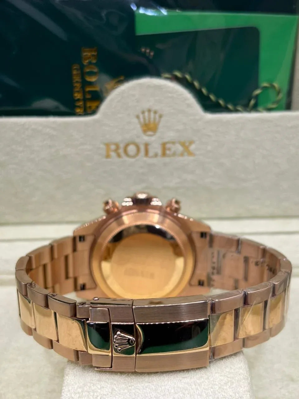 Rolex Daytona Rose Gold Pink Dial Watch