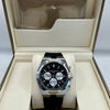 Vacheron Constantin Silver Case Black Dial Chronograph Watch