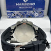 Hanboro Blue Dial Leather Chronograph Watch