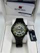 Reward Green Dial Black Stainless Steel Quartz Watch