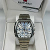 Reward Openwork Silver Dial Stainless Steel Quartz Watch