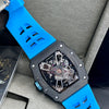 Richard Mille Blue Strap Skeleton Watch