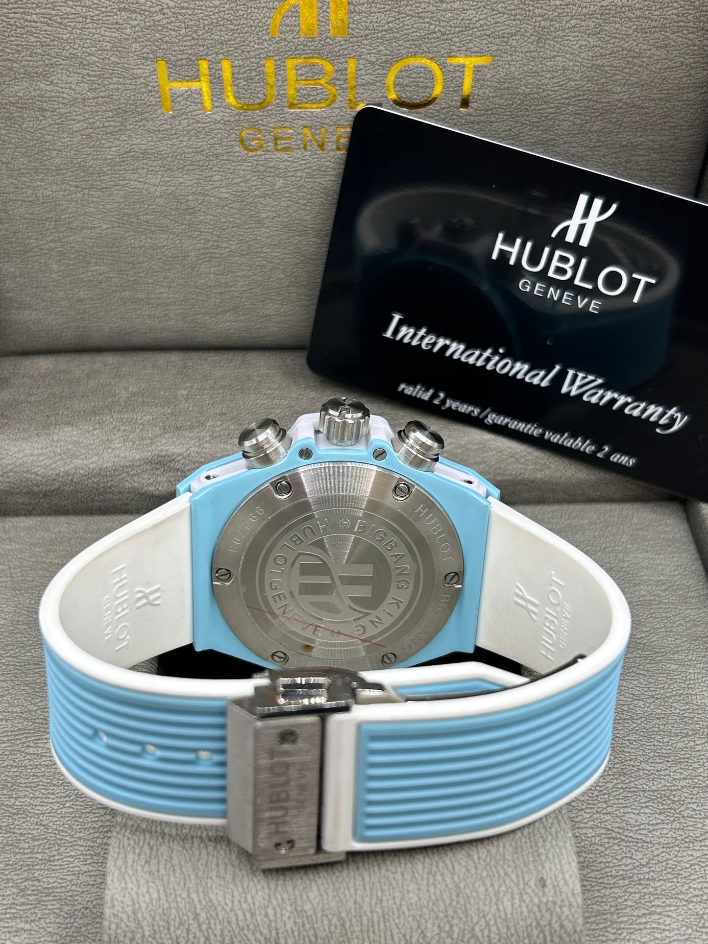 Hublot Big Bang Sky Blue Skeleton Watch