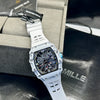 Richard Mille White Strap Skeleton Watch