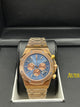 Audemars Piguet Royal Oak Rose Gold Blue Chronograph Watch