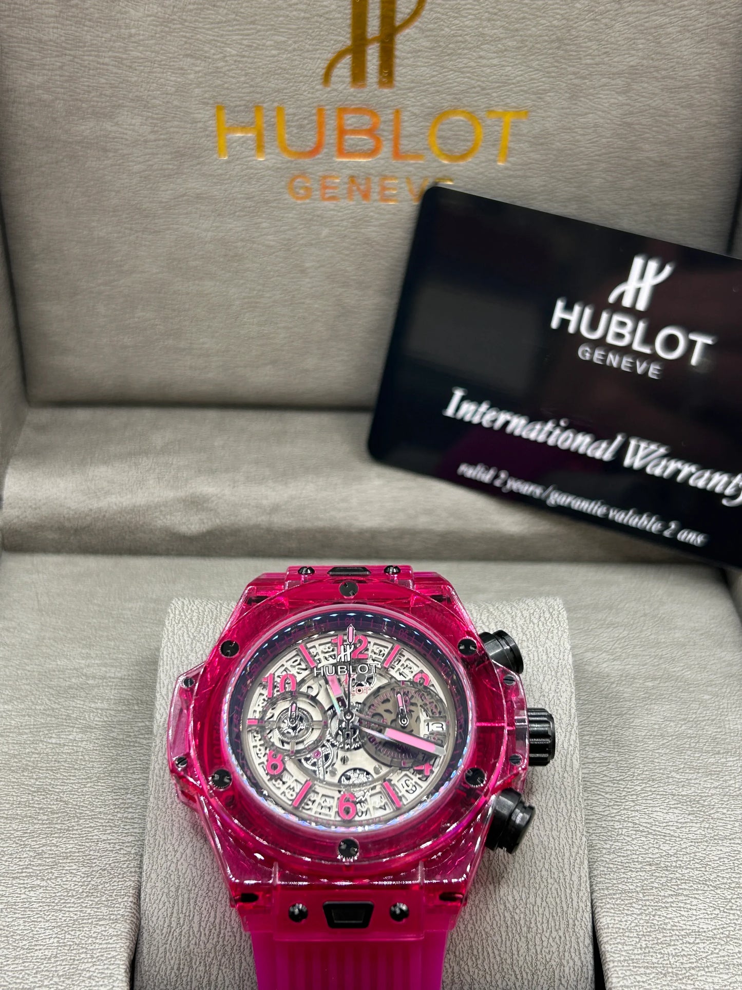 Hublot Big Bang Pink Skeleton Watch