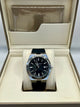 Vacheron Constantin Blue Dial Black Strap Watch