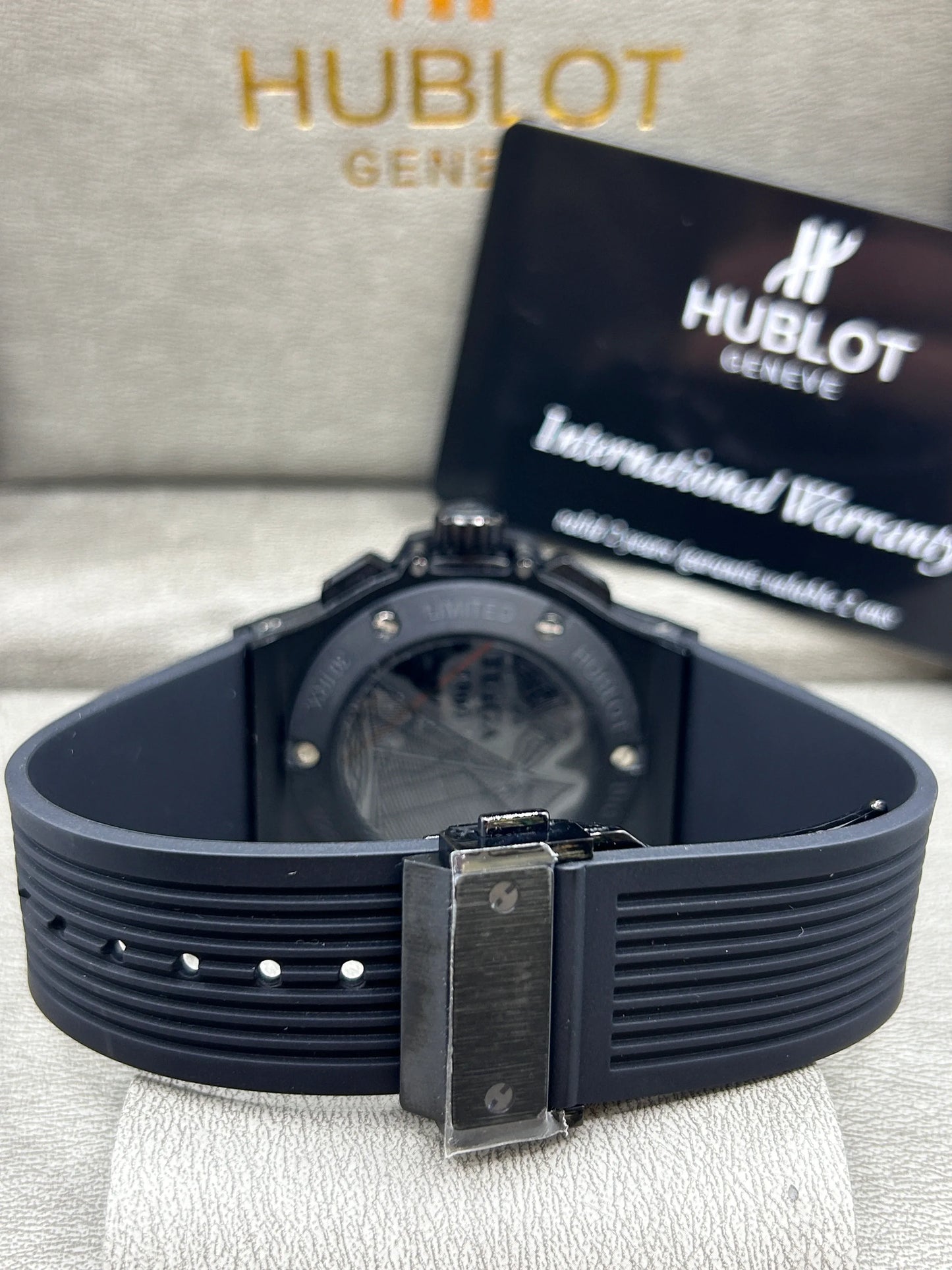 Hublot Big Bang Black and Blue Chronograph Watch