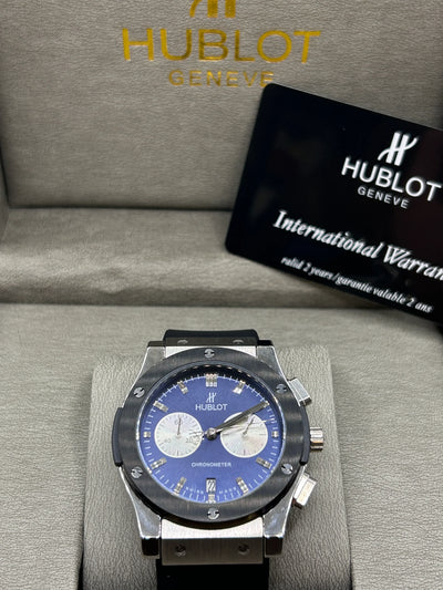 Hublot Big Bang Blue Dial Chronograph Watch