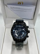 Reward Black Skeleton Dial Black Stainless Steel Quartz Watch