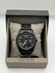 Guess Black Dial Black Stainless Steel Watch
