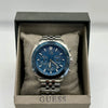 Guess Blue Dial Stainless Steel Chronograph Watch