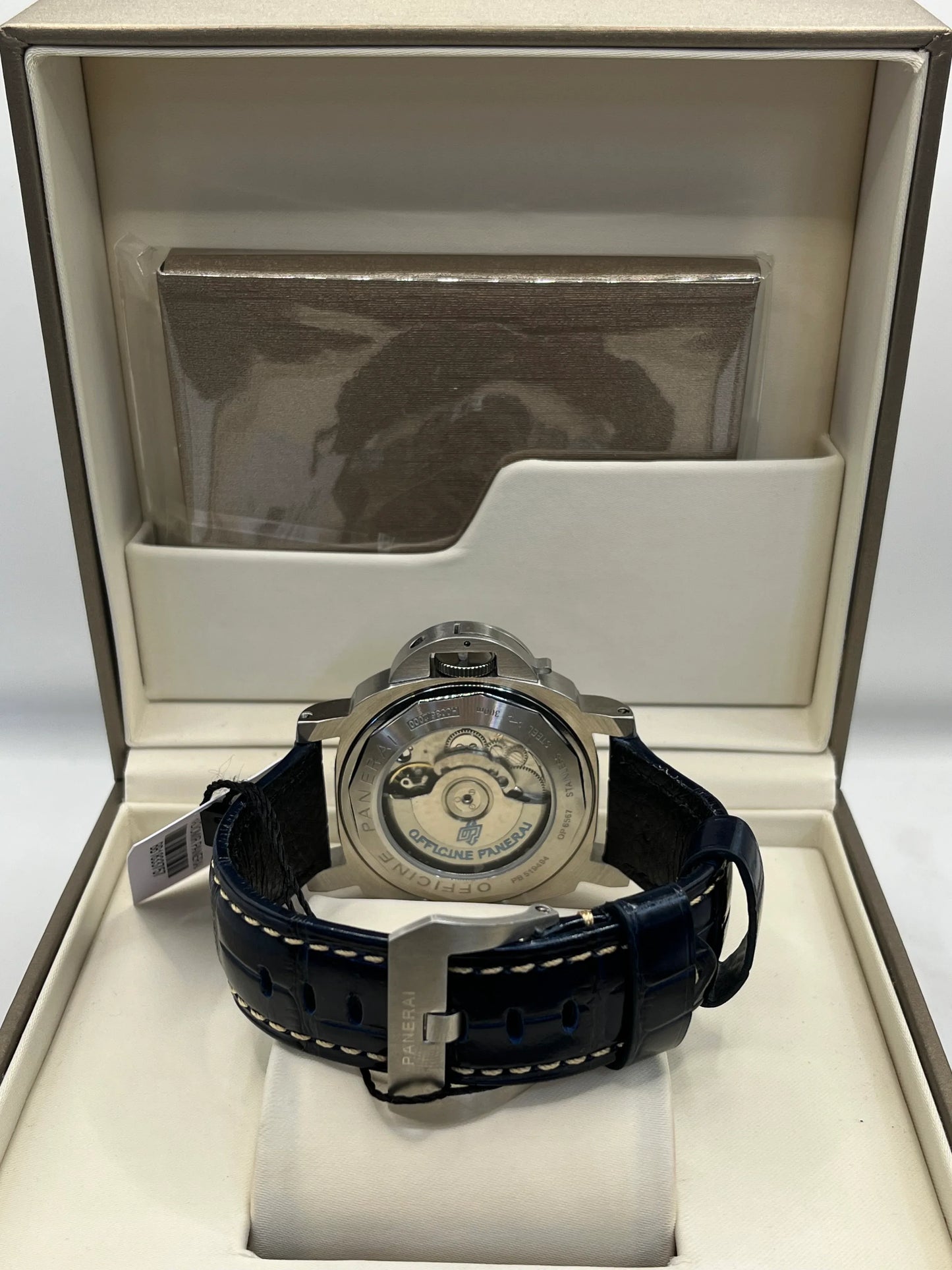 Panerai Luminor Blue Dial Leather Watch