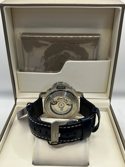 Panerai Luminor Blue Dial Leather Watch