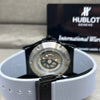 Hublot Big Bang Grey Dial Black Strap Watch