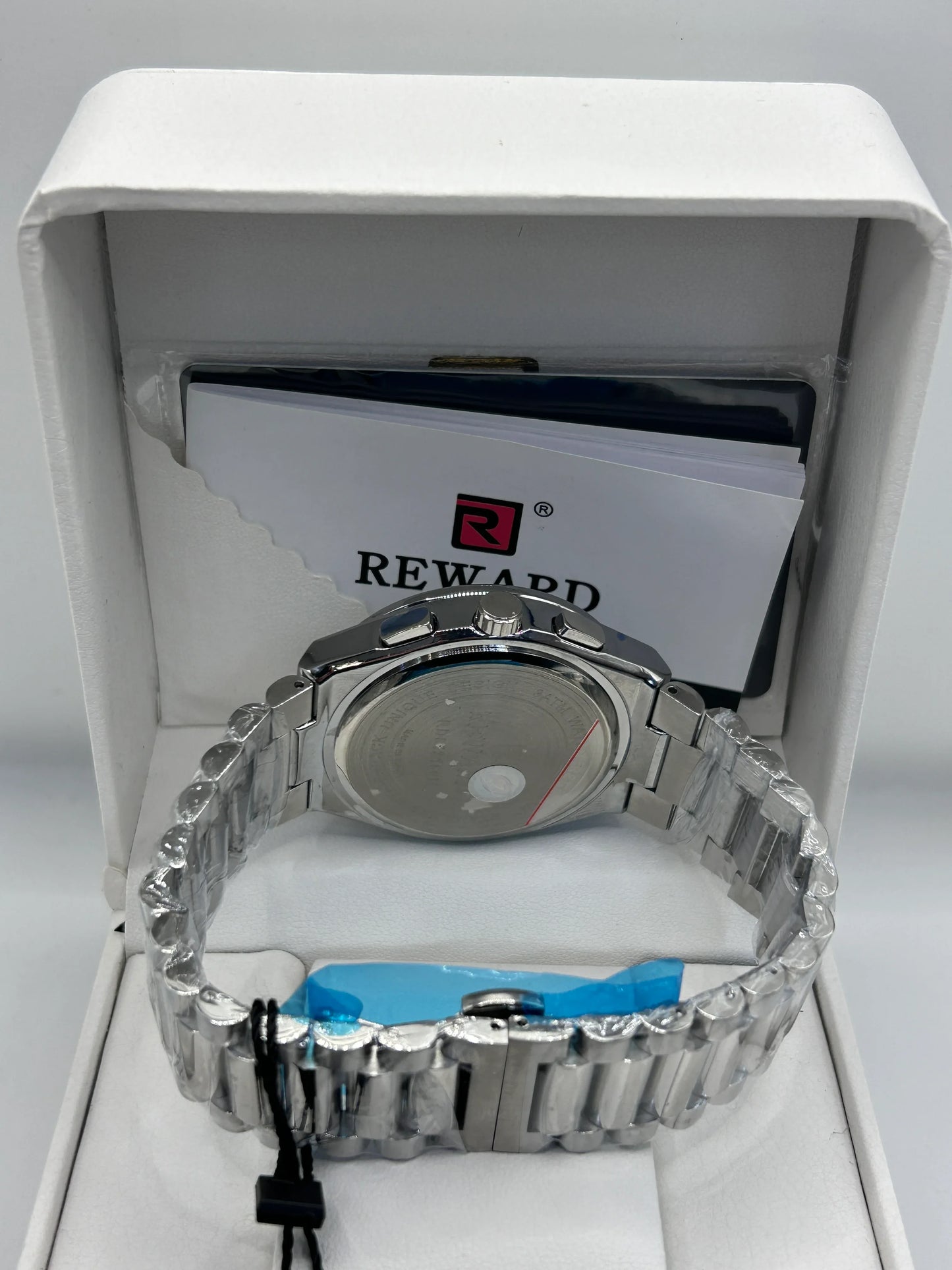 Reward Silver Dial Stainless Steel Quartz Watch