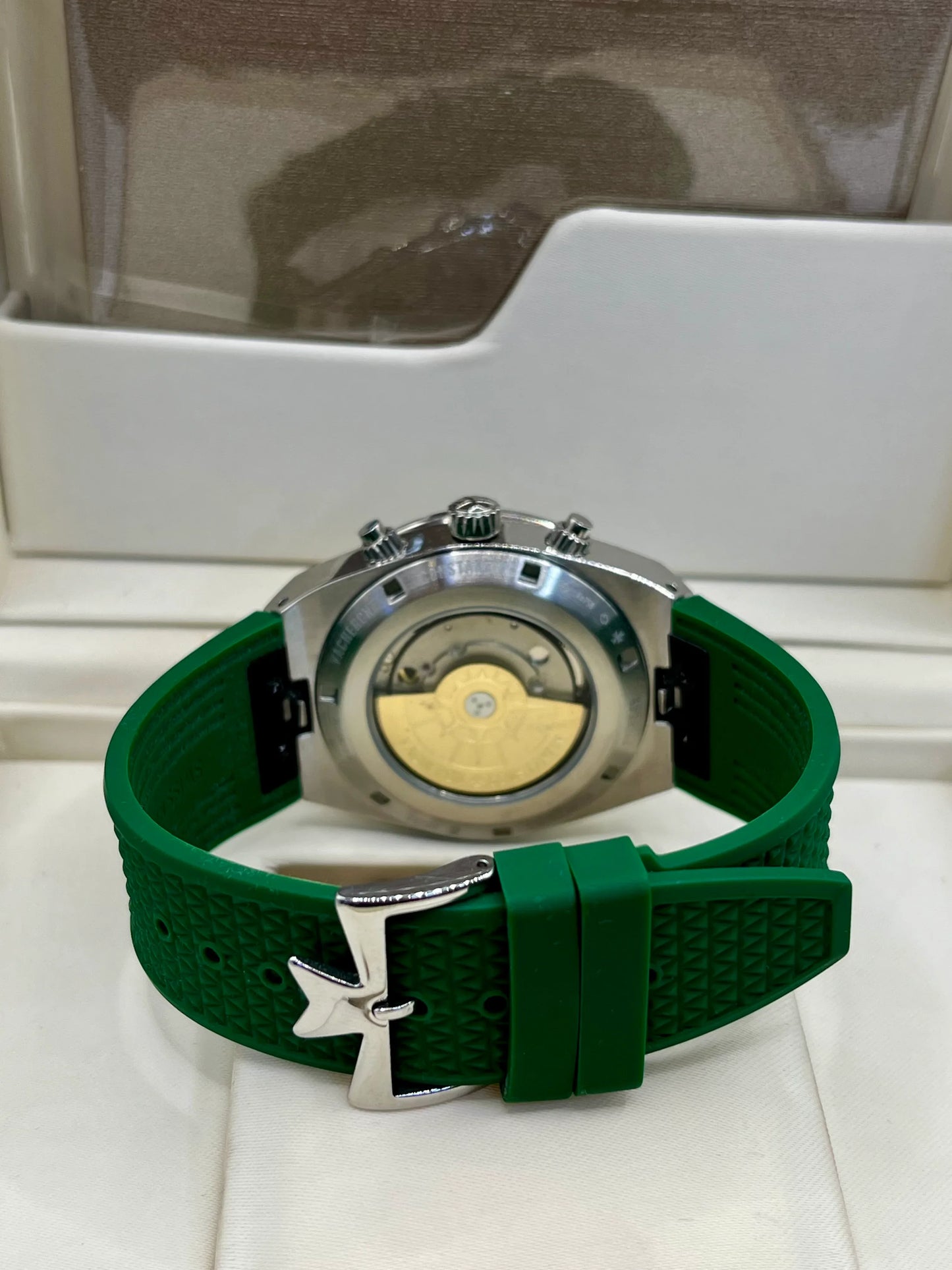 vacheron constantin Green Dial Green Strap Chronograph Watch