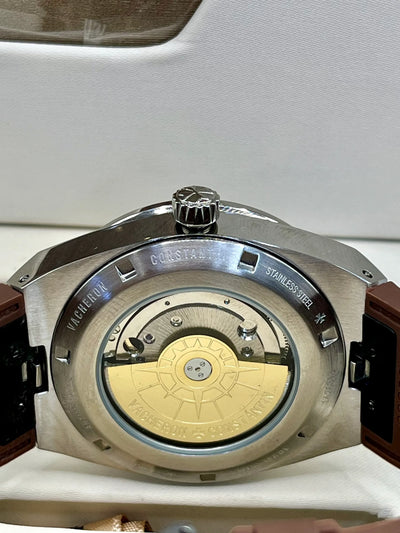 Vacheron Constantin Brown Leather Black Dial Watch