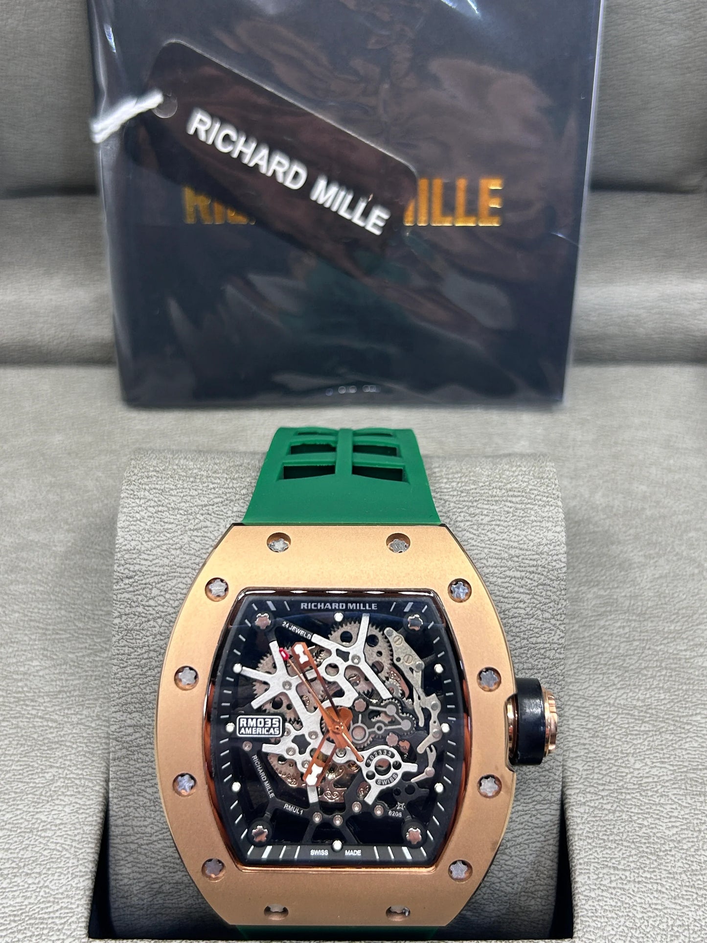Richard Mille RM 055 Rose Gold Skeleton Watch