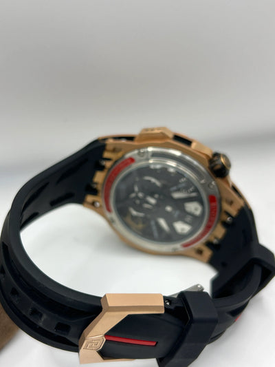 Roger Dubuis Excalibur Spider Chronograph Rose Gold Red Watch