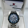 Reward Blue Dial Stainless Steel Quartz Watch