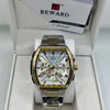 Reward White Dial Two Tone Quartz Watch