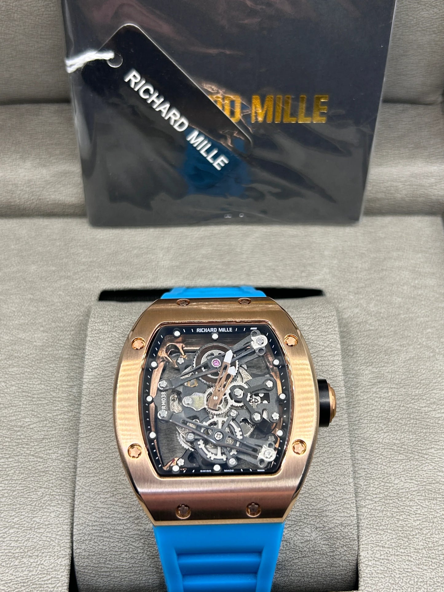 Richard Mille RM 035 Automatic Rose Gold Skeleton Watch
