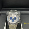 Audemars Piguet Royal Oak Silver Blue Chronograph Watch
