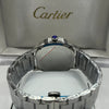 Cartier Silver Dial Stainless Steel Watch