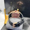 Jacob & Co Rose Gold Case Black Strap Skeleton Watch