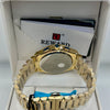 Reward Gold Blue Dial Quartz Chronograph Watch