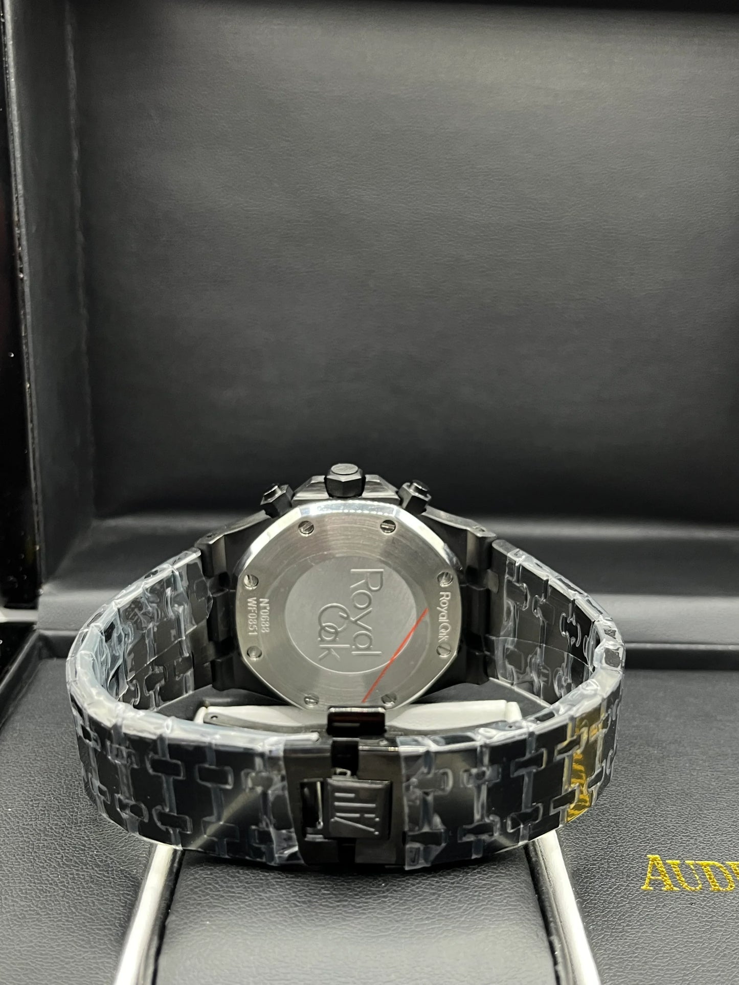 Audemars Piguet Royal Oak Black Steel Chronograph Watch