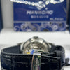 Hanboro White Dial Leather Automatic Watch