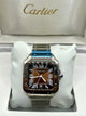 Cartier Santos Brown Dial Stainless Steel Watch