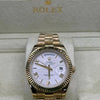 Rolex Day-Date Gold White Dial Watch