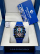 Hanboro Big Bang Blue Skeleton Watch