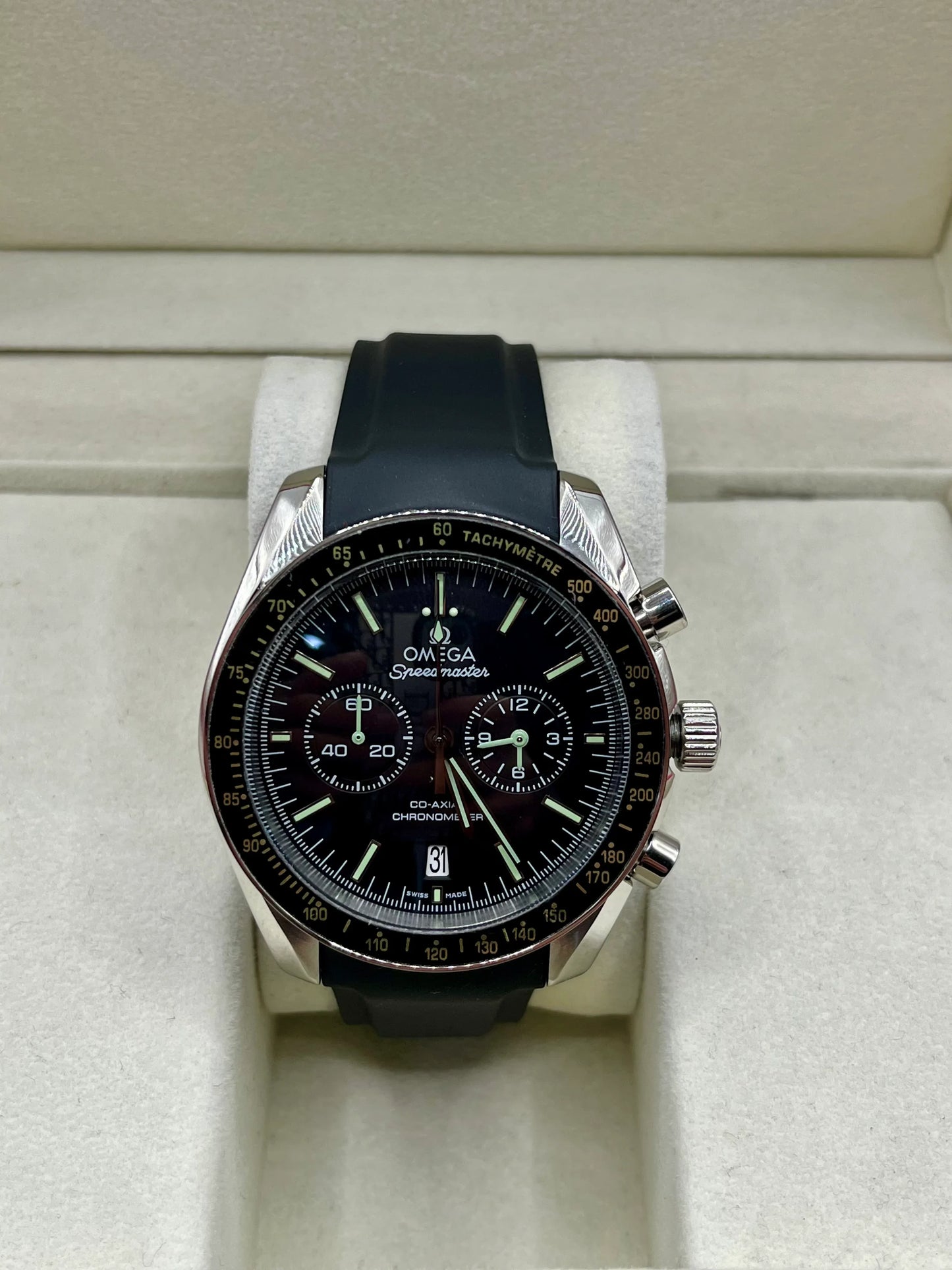 Omega Speedmaster Racing Black Dial Chronograph Watch