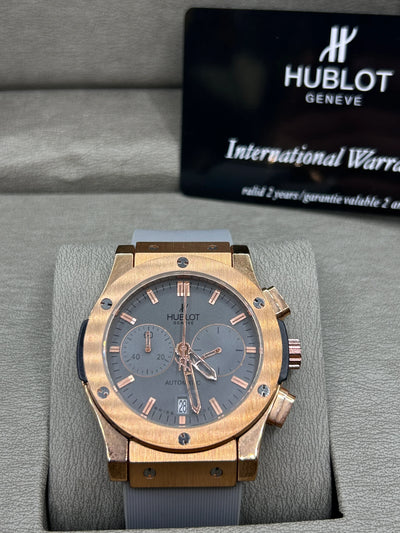 Hublot Big Bang Rose Gold Grey Chronograph Watch