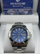 Hanboro Blue Dial Stainless Steel Watch