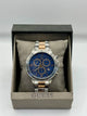 Guess Blue Dial Two Tone Chronograph Watch