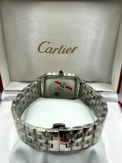 Cartier Santos White Dial Stainless Steel Automatic Watch