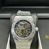 Audemars Piguet Royal Oak Black Skeleton Stainless Steel Watch