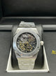 Audemars Piguet Royal Oak Black Skeleton Stainless Steel Watch
