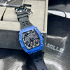 Richard Mille Black and Blue Skeleton Watch