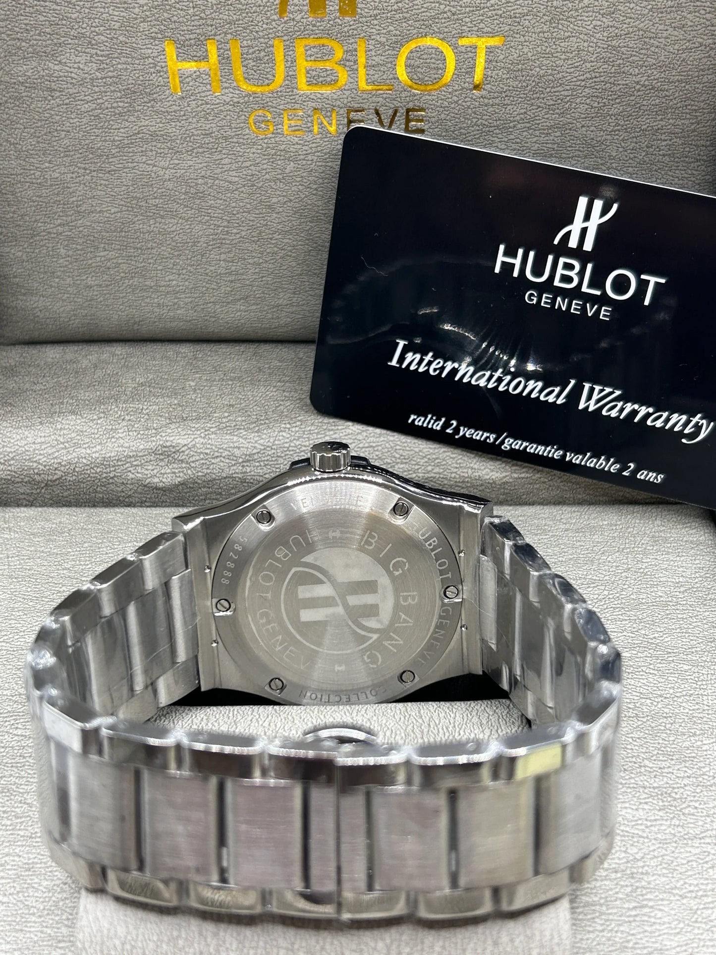Hublot Big Bang Grey Dial Stainless Steel Watch