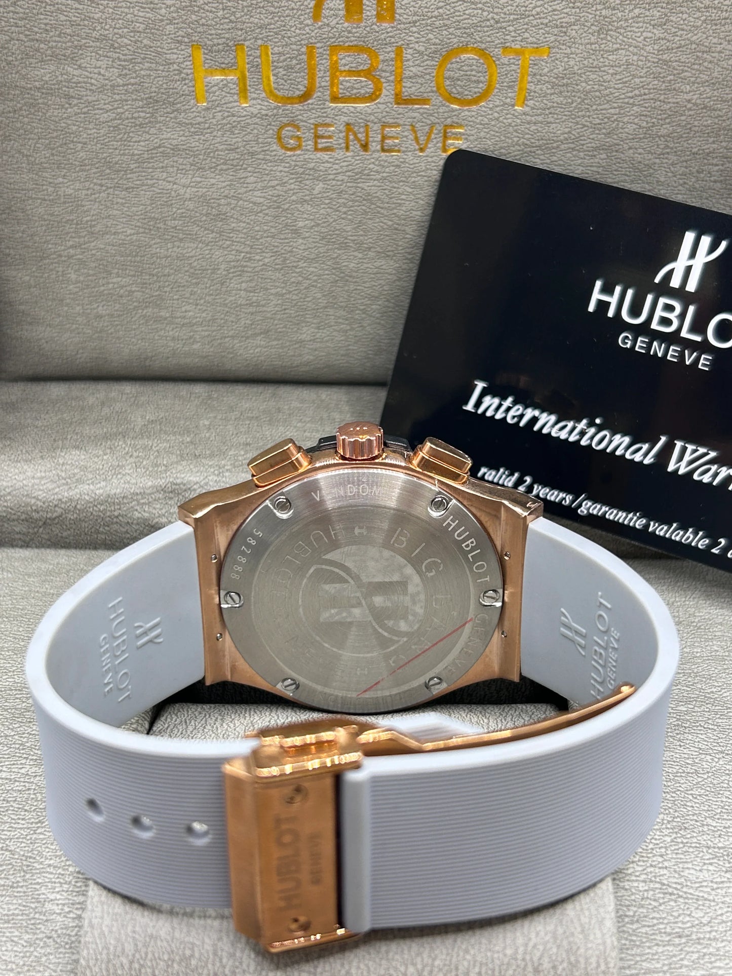 Hublot Big Bang Rose Gold Grey Dial Watch